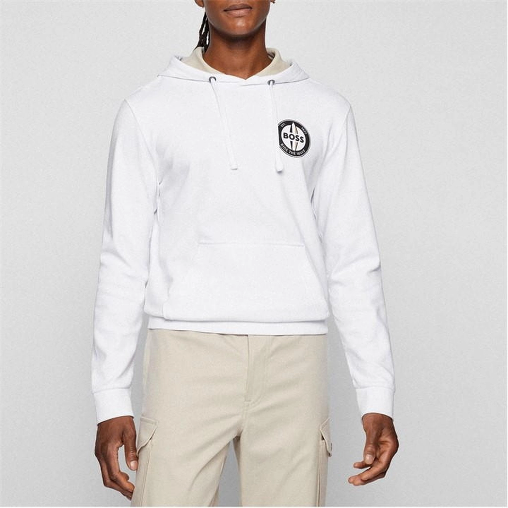Hugo Boss Sewin Hooded Sweatshirt - White